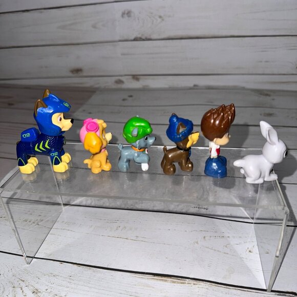 Paw Patrol Mini Figure Set Of 6 Characters - Chase Skye Rocky Ryder & Bunny - Picture 3 of 10